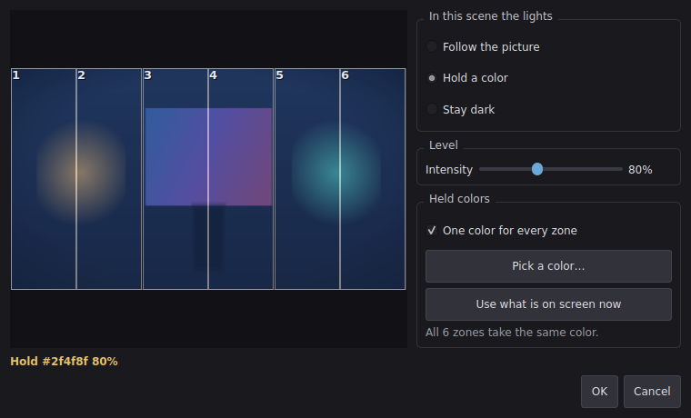 One scene's light cue